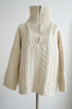 I love Mr Mittens Cable Zip Up Jumper - Creme - Thumbnail 4