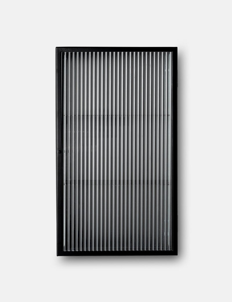 Ferm Living Haze Wall Cabinet - Reeded Glass/Black Ferm Living Haze Wall Cabinet - Reeded Glass/Black