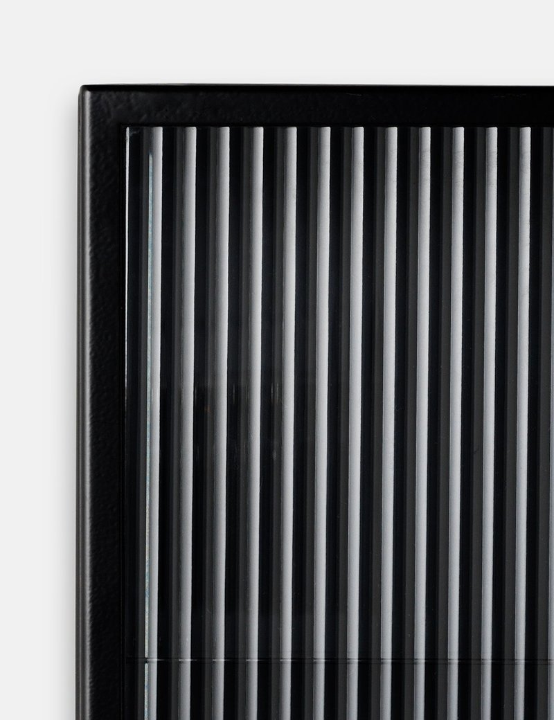 Ferm Living Haze Wall Cabinet - Reeded Glass/Black Ferm Living Haze Wall Cabinet - Reeded Glass/Black