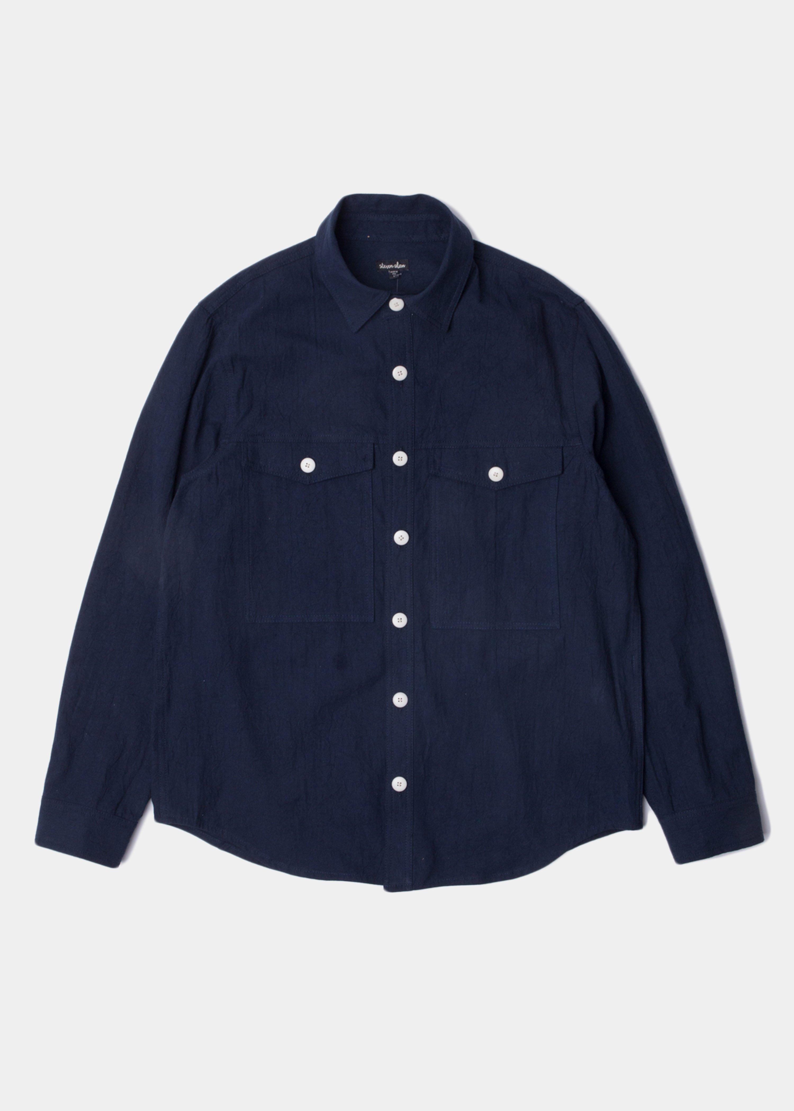 Steven Alan Double Pocket Shirt Jacket - Indigo | Garmentory
