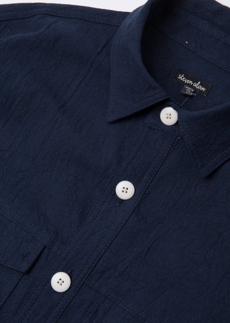 Steven Alan Double Pocket Shirt Jacket - Indigo | Garmentory