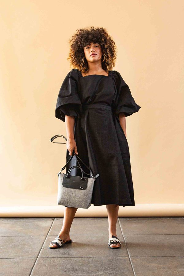 Graf Lantz Bedford Felt Crossbody - Charcoal
