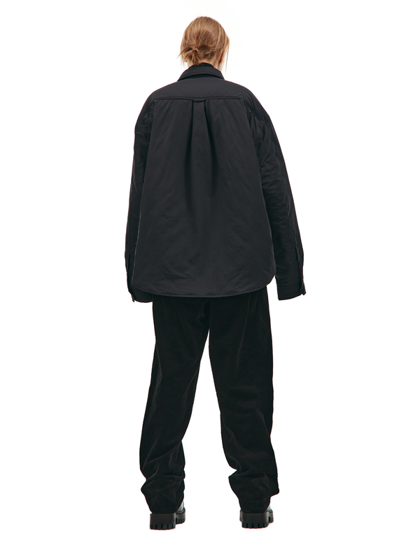 Balenciaga Padded Shirt Jacket - Navy | Garmentory