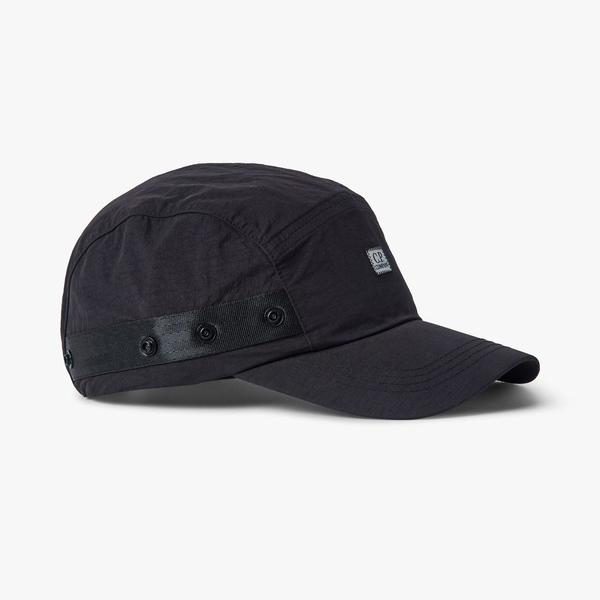C.P. Company Flatt Nylon Visor Cap - Black | Garmentory
