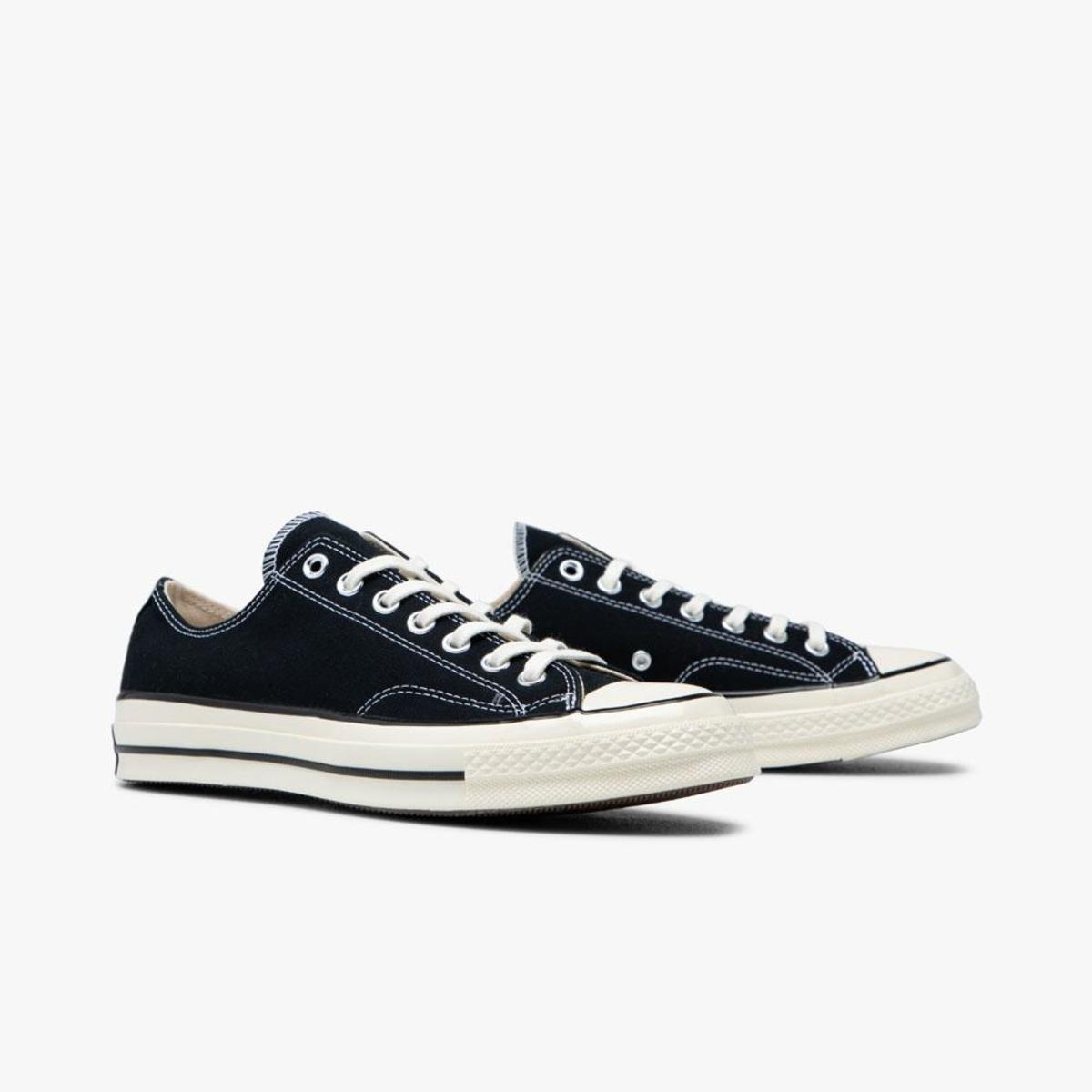 CONVERSE ALL STAR 70 OX ブラック 7（ウィメンズ） NEW* Unisex CONVERSE Chuck 70 OX Canvas Low Top BLACK