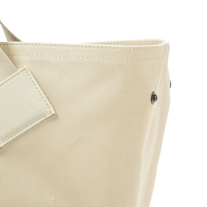 Studio Nicholson TOKYO TOP HANDLE CANVAS TOTE - DOVE | Garmentory