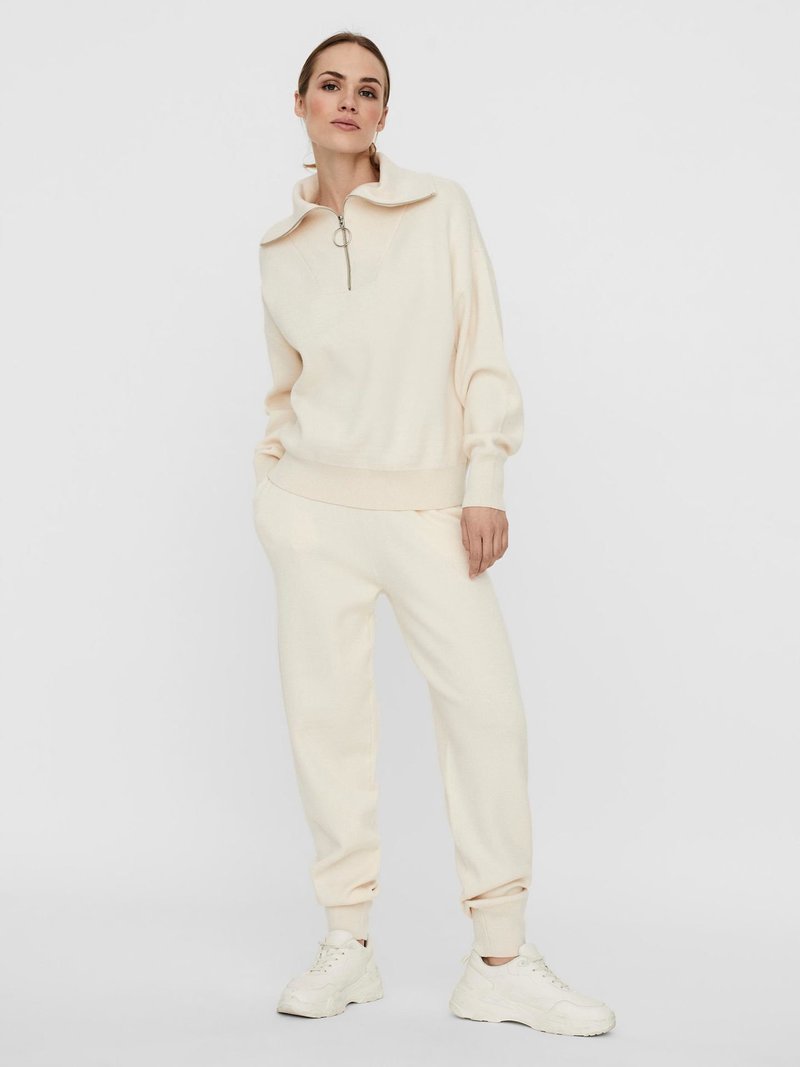 CHANCE & FATE Half-zip Knit Pullover