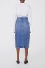 House of Dagmar Demi Denim Skirt - medium blue - Thumbnail 3