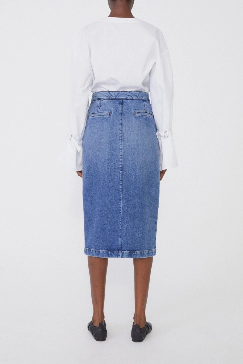 House of Dagmar Demi Denim Skirt - medium blue