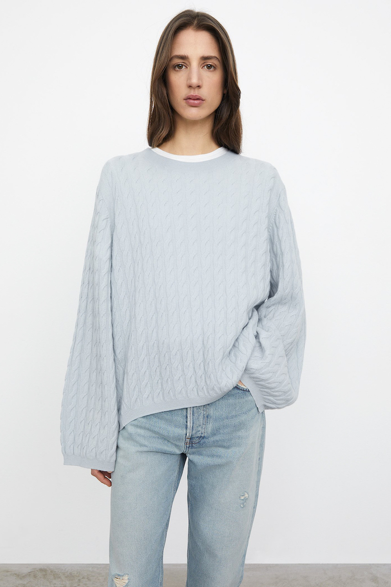 TOTEME - TOTEME トーテム Cashmere cable knit カシミヤケーブルニットセーター  ブラック XS TOTEME Cable Knit Cashmere Jumper | Black | FARFETCH