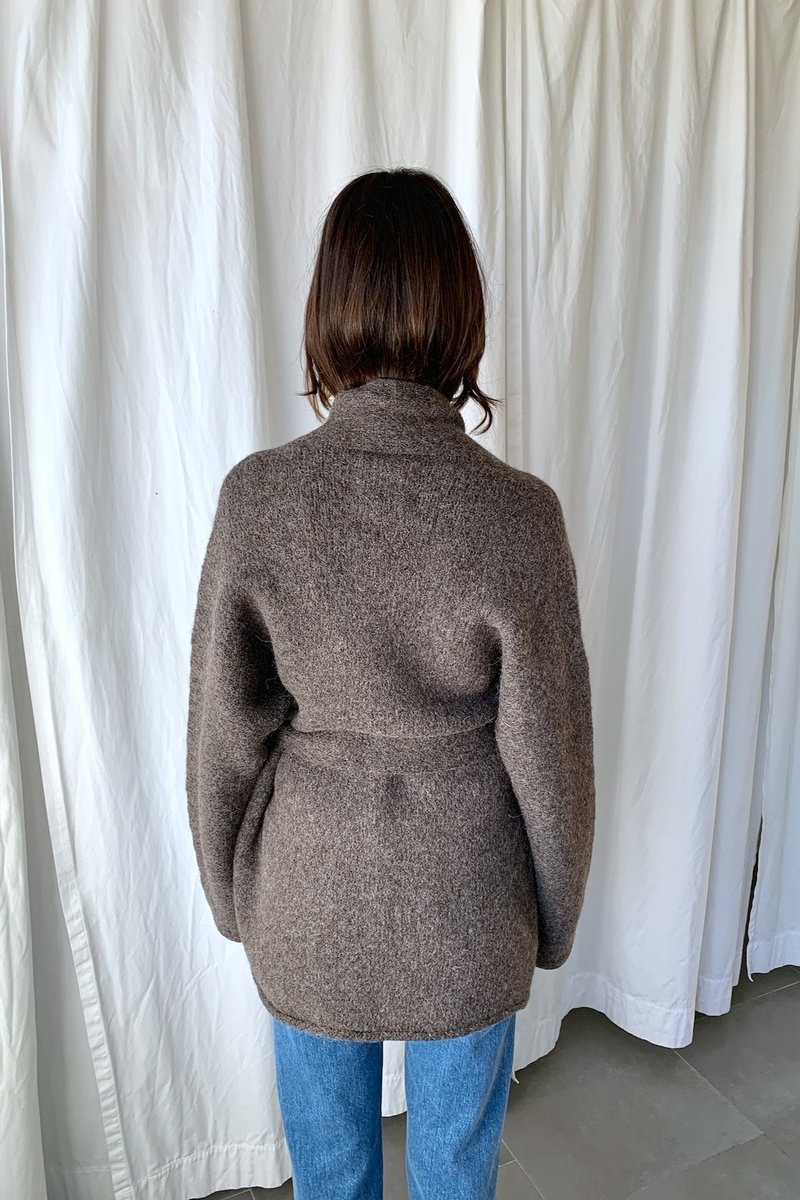 LAUREN MANOOGIAN HOODED KNIT カーディガン LAUREN MANOOGIAN HOODED KNIT カーディガン