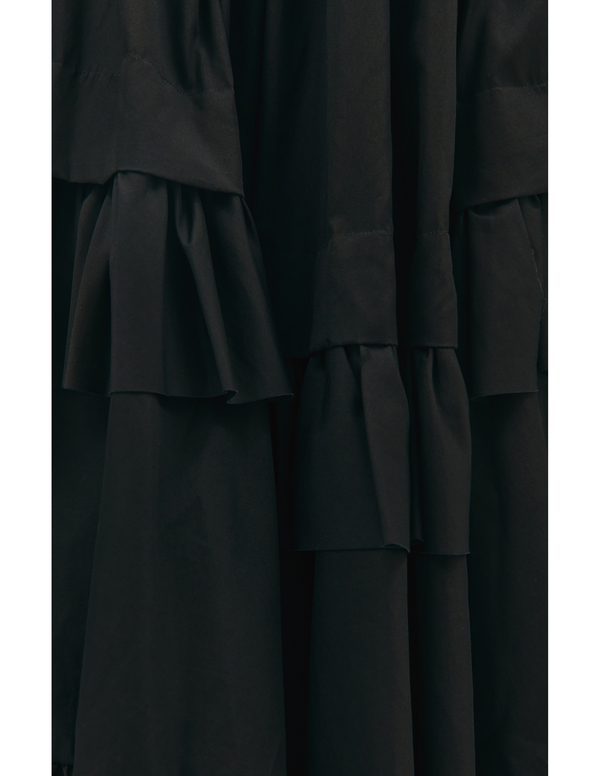 Comme des Garcons Asymmetric Ruffle Skirt - Black | Garmentory