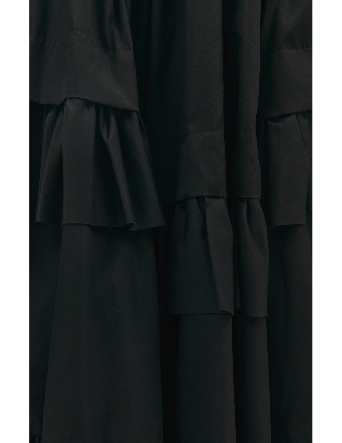 Comme des Garcons Asymmetric Ruffle Skirt - Black | Garmentory