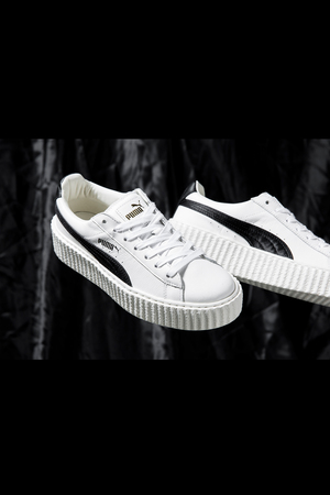 puma fenty creeper white black