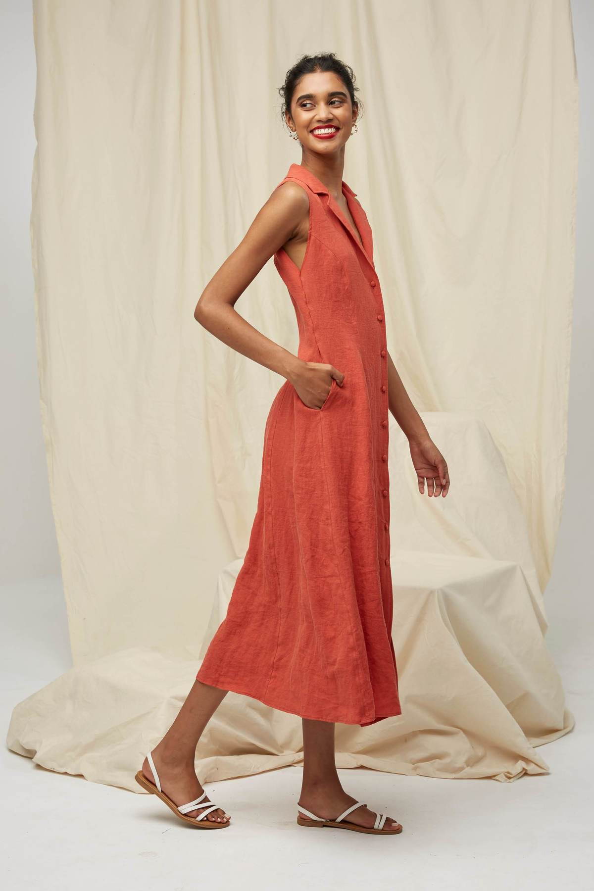 Amalfi Dress | Sunset - Image 3 of 5