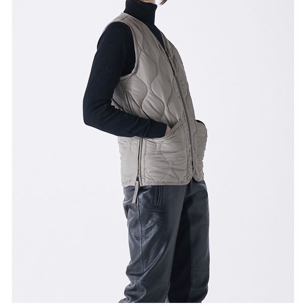 Military Zip V Neck Down Vest Organicfarmermag Com