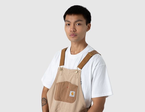Carhartt WIP Double Knee Bib Overall - brown | Garmentory