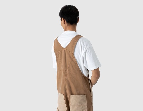 Carhartt WIP Double Knee Bib Overall - brown | Garmentory
