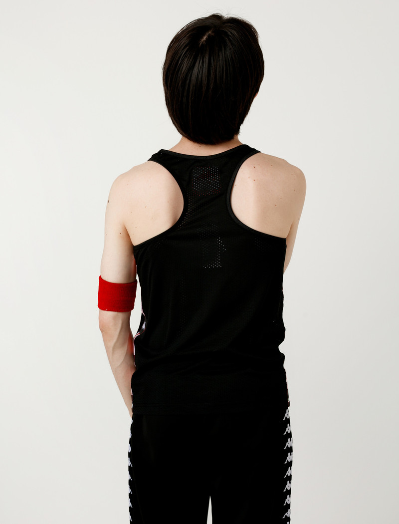 Gosha Rubchinskiy Kappa Tank Top - Black | Garmentory