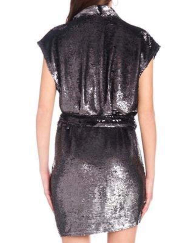 Gold Dress Iro Sequin Dress Halston Sequin Mini Dress Ash