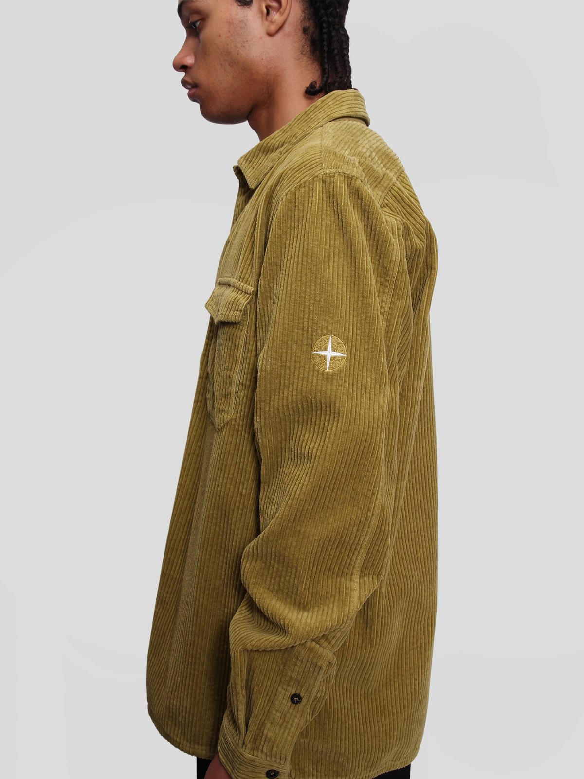 Stone Island Corduroy Overshirt Beige