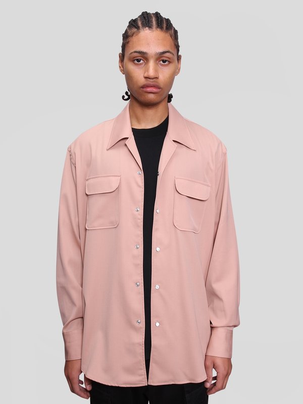 OUR LEGACY POCO SHIRT Our Legacy Dusty Pink Tech Wool Poco Shirt