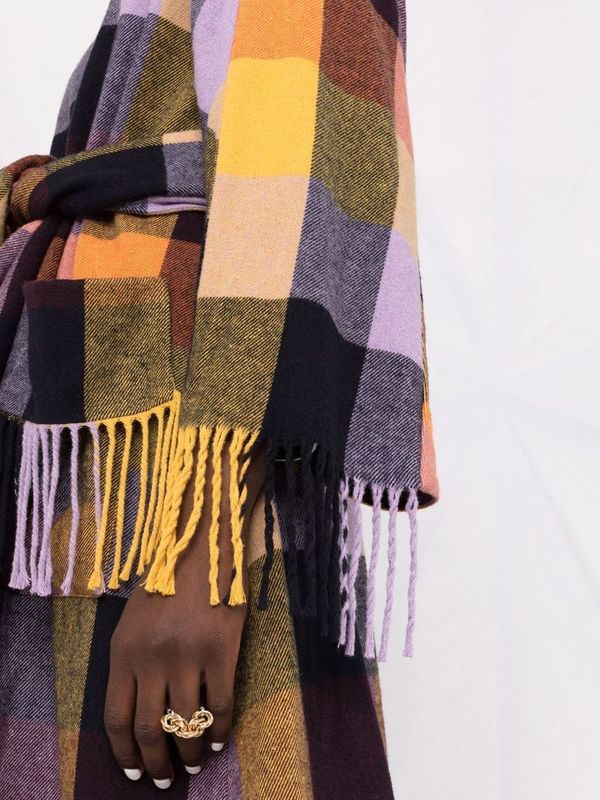Cassata Dresscoat in Yellow Lavender & Orange by Henrik Vibskov