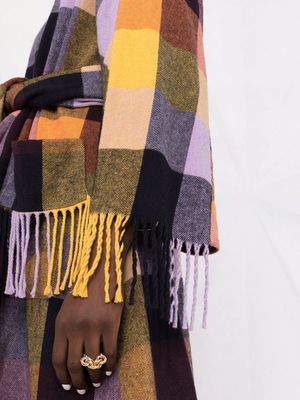 Cassata Dresscoat in Yellow Lavender & Orange by Henrik Vibskov