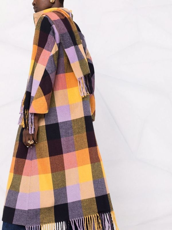 Cassata Dresscoat in Yellow Lavender & Orange by Henrik Vibskov