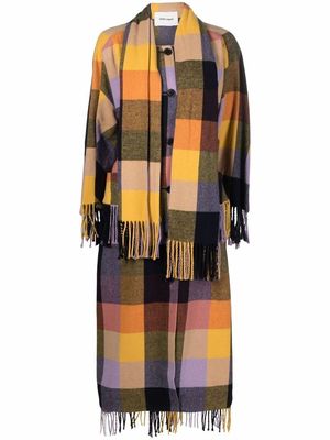 Cassata Dresscoat in Yellow Lavender & Orange by Henrik Vibskov