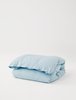 TEKLA Percale Double Duvet Cover - Sky Blue - Thumbnail 1