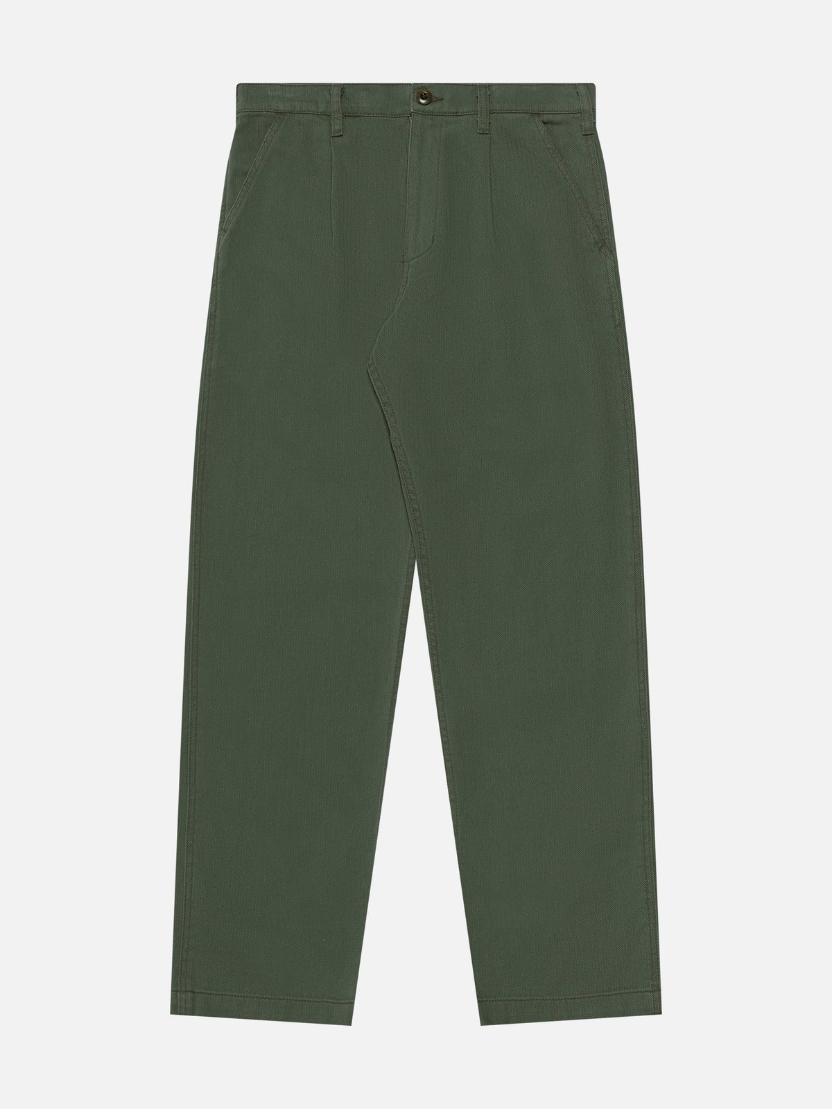 General Admission Herringbone Pleated Pants - Green - Image 5 of 5