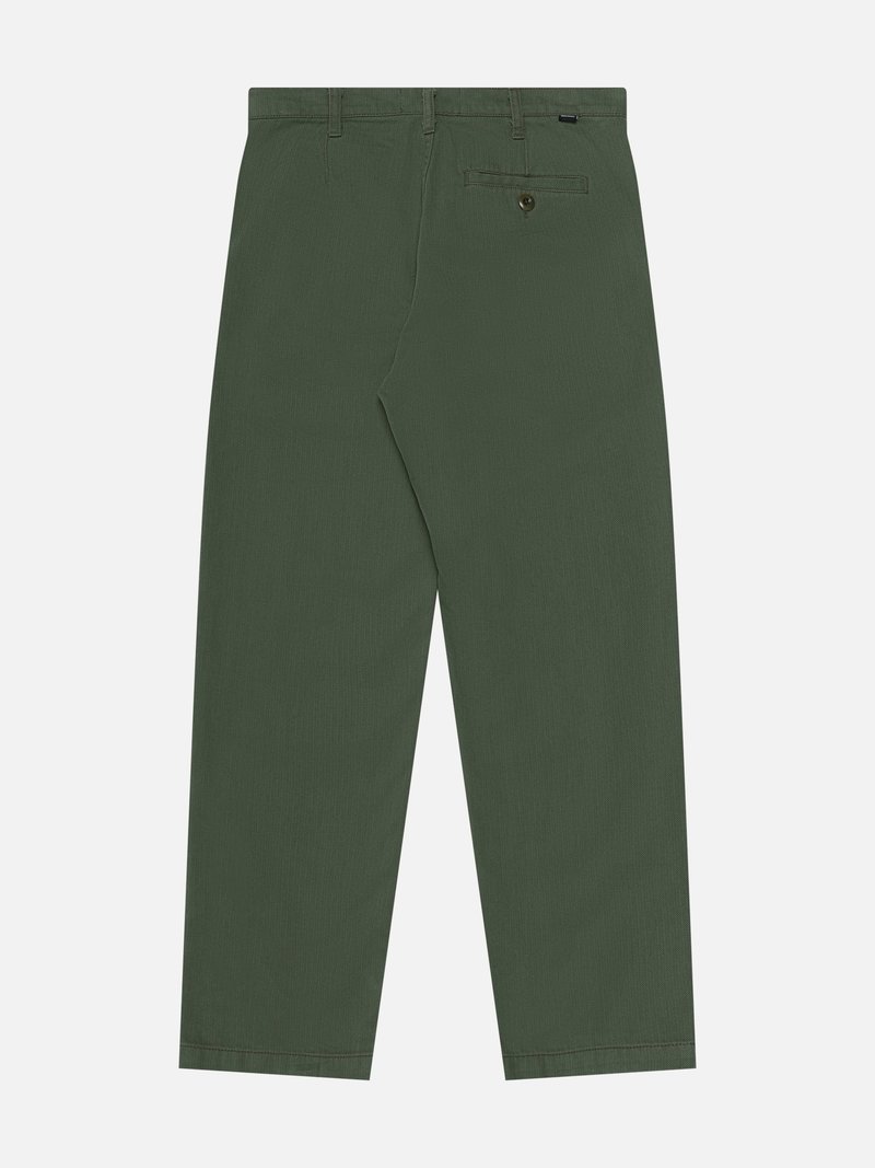 General Admission Herringbone Pleated Pants - Green