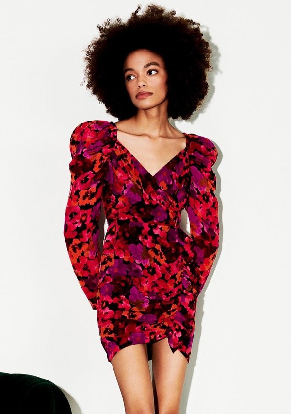 Alouette Dress in Red Floral Garmentory