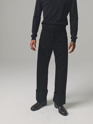 Lemaire Denim Sailor Pants - Black | Garmentory