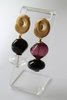 Leigh Miller Multi Short Gumdrop Earrings - Brass/Murano Glass - Thumbnail 1