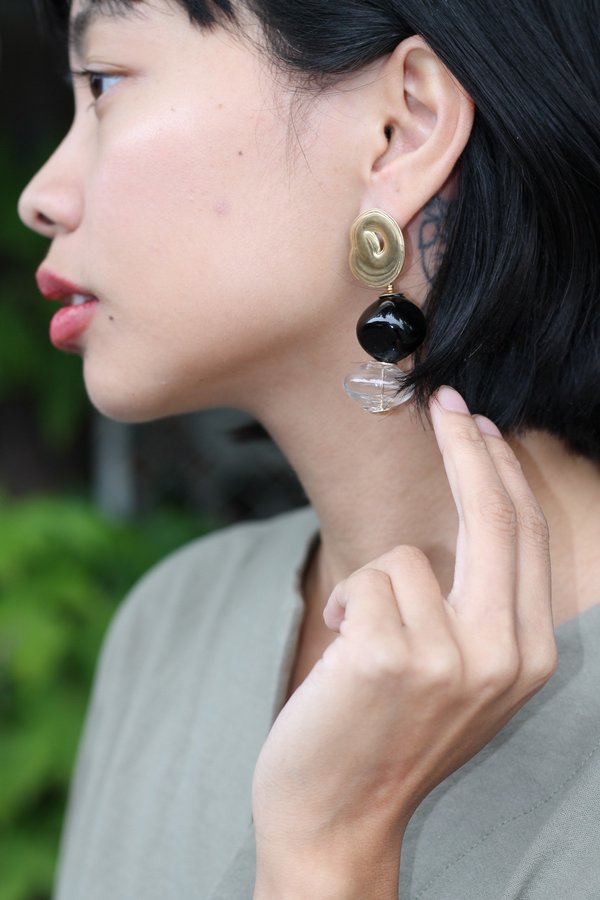 Leigh Miller Multi Short Gumdrop Earrings - Brass/Murano Glass