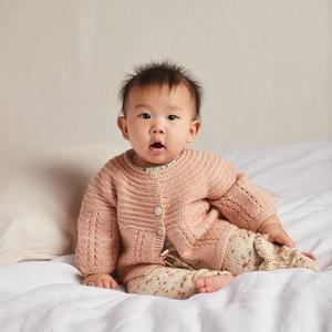 Misha & Puff Baby Pram Cardigan Faded Rose Pink | Garmentory