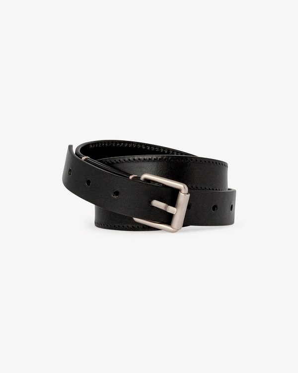 LEMAIRE ブラック ベルト　reversed belt 25mm 中古 LEMAIRE ブラック ベルト reversed belt 25mm 中古 LEMAIRE（ルメール