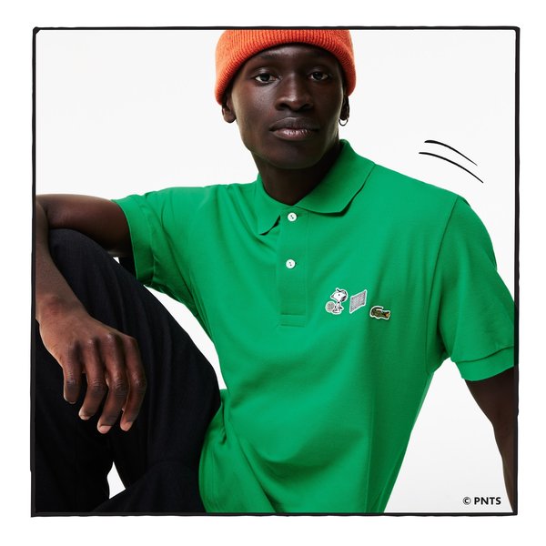Lacoste x Peanuts Relaxed Fit Organic Cotton Polo Shirt - Green