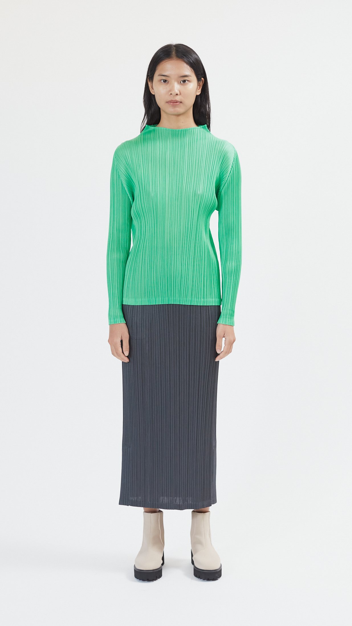 Issey Miyake Monthly Colors Top - Grass Green | Garmentory