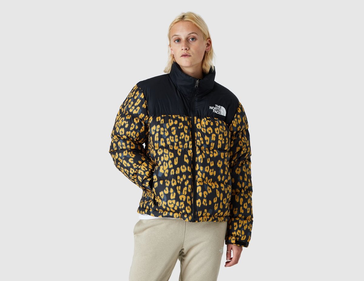 The North Face Printed 1996 Retro Nuptse Jacket - Arrowwood Yellow