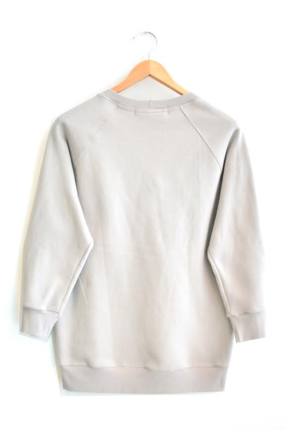 SKINNY SWEATS / OS Sweater short - light grey SKINNY SWEATS / OS Sweater short - light grey