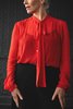 Sula Clothing LTD. Tie Up Blouse - Fiery Red - Thumbnail 1