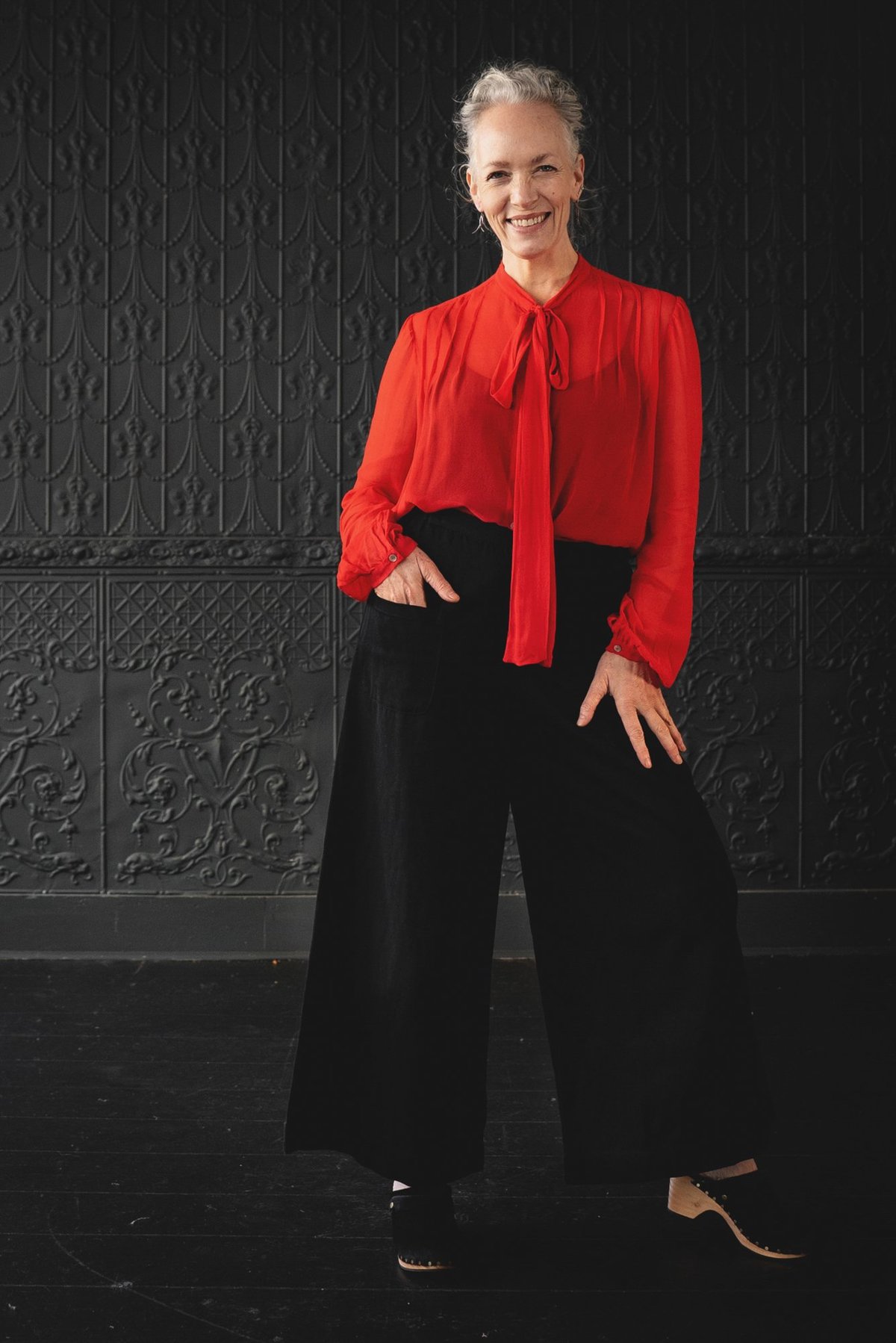 Sula Clothing LTD. Tie Up Blouse - Fiery Red - Image 3 of 7