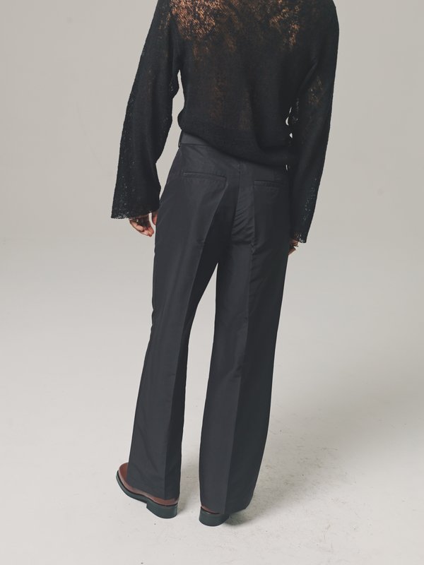 Our Legacy Recycled Poly High Top Chino Trouser - Black | Garmentory