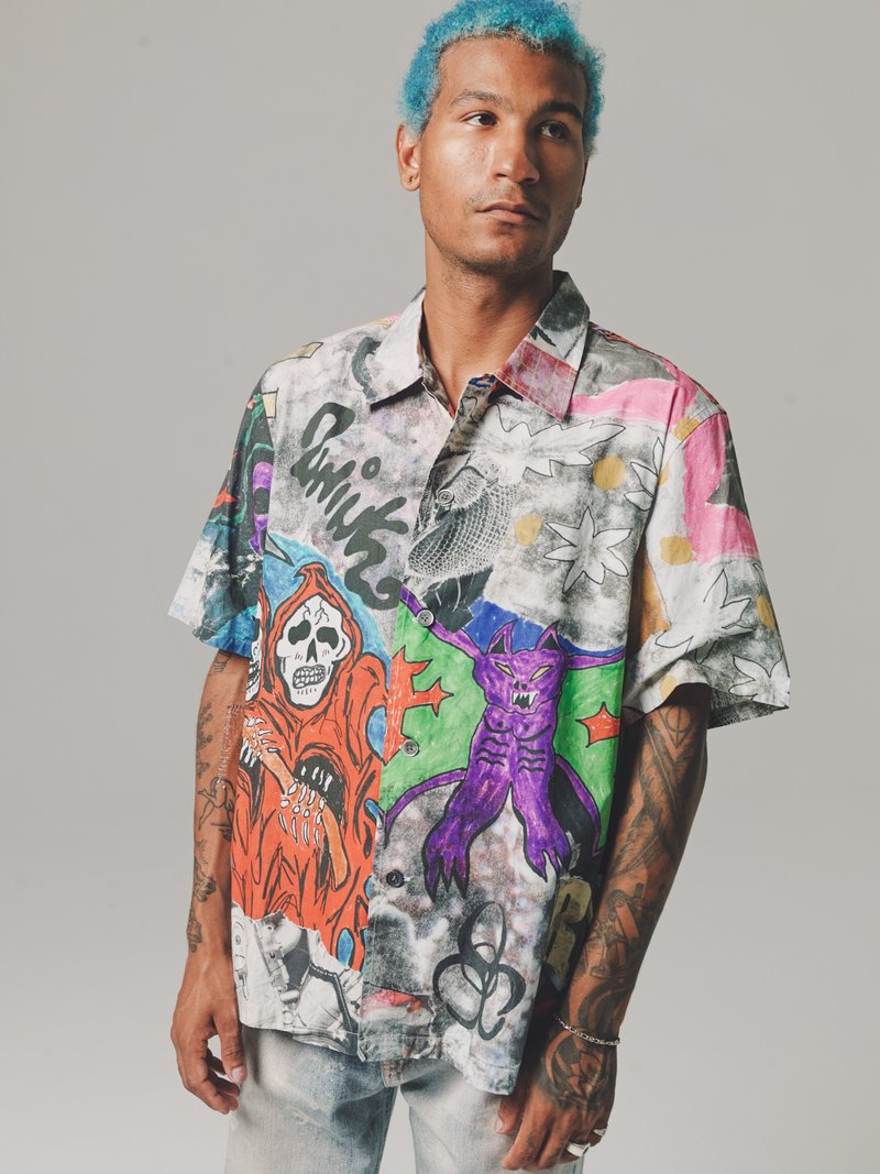 【U LAN】Sporty scene printing over short sleeve I screenprinted few T-shirts over the weekend. : r