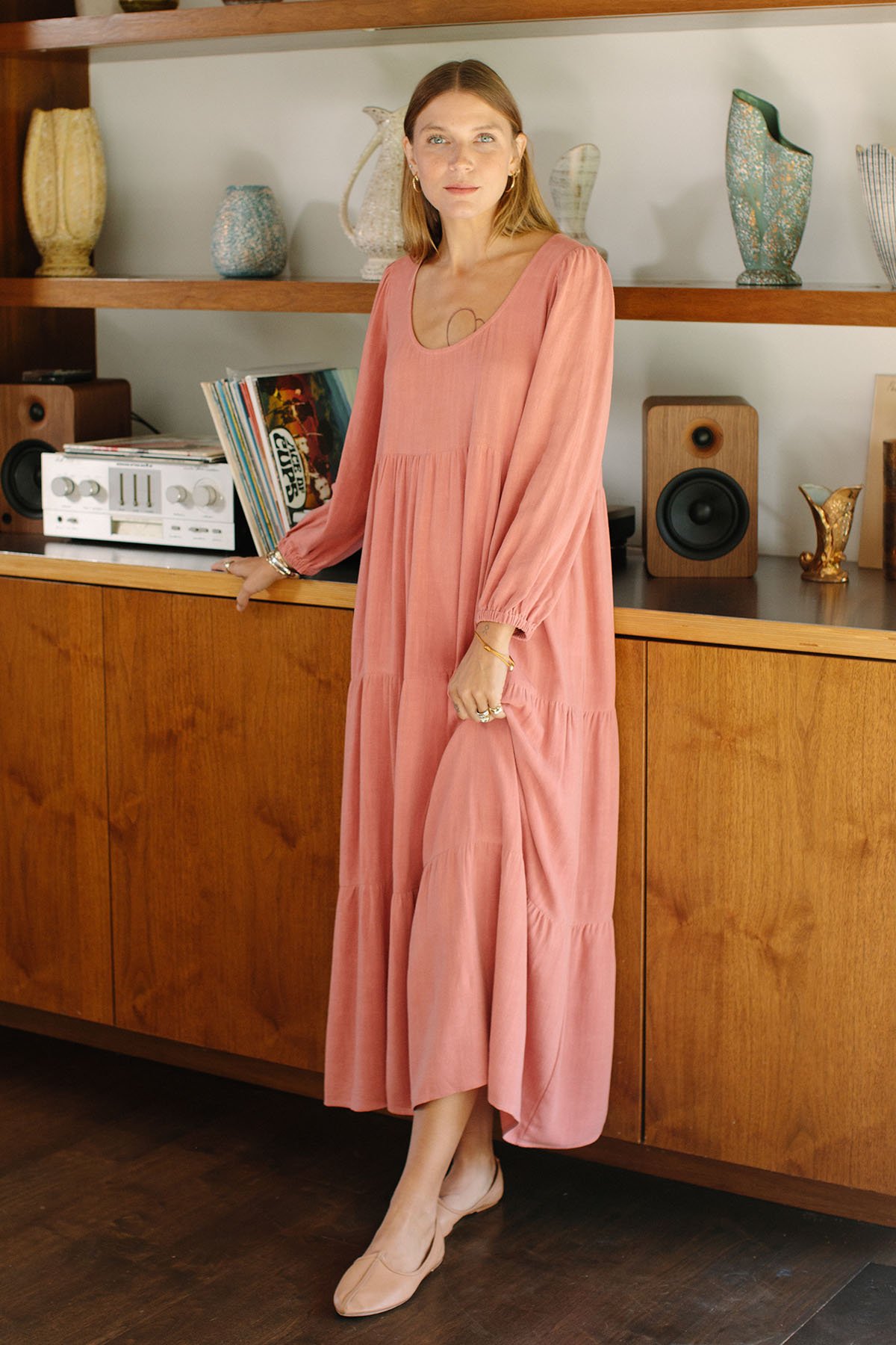 linen white dress midi Linley White Linen Midi Dress – Studio 3:19 main image 1