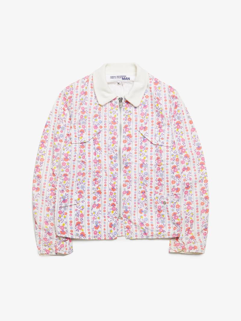 ジャケット COMME des GARCONS Floral PVC cropped jacket Comme Des Garçons Floral Pvc Cropped Jacket In Multi | ModeSens