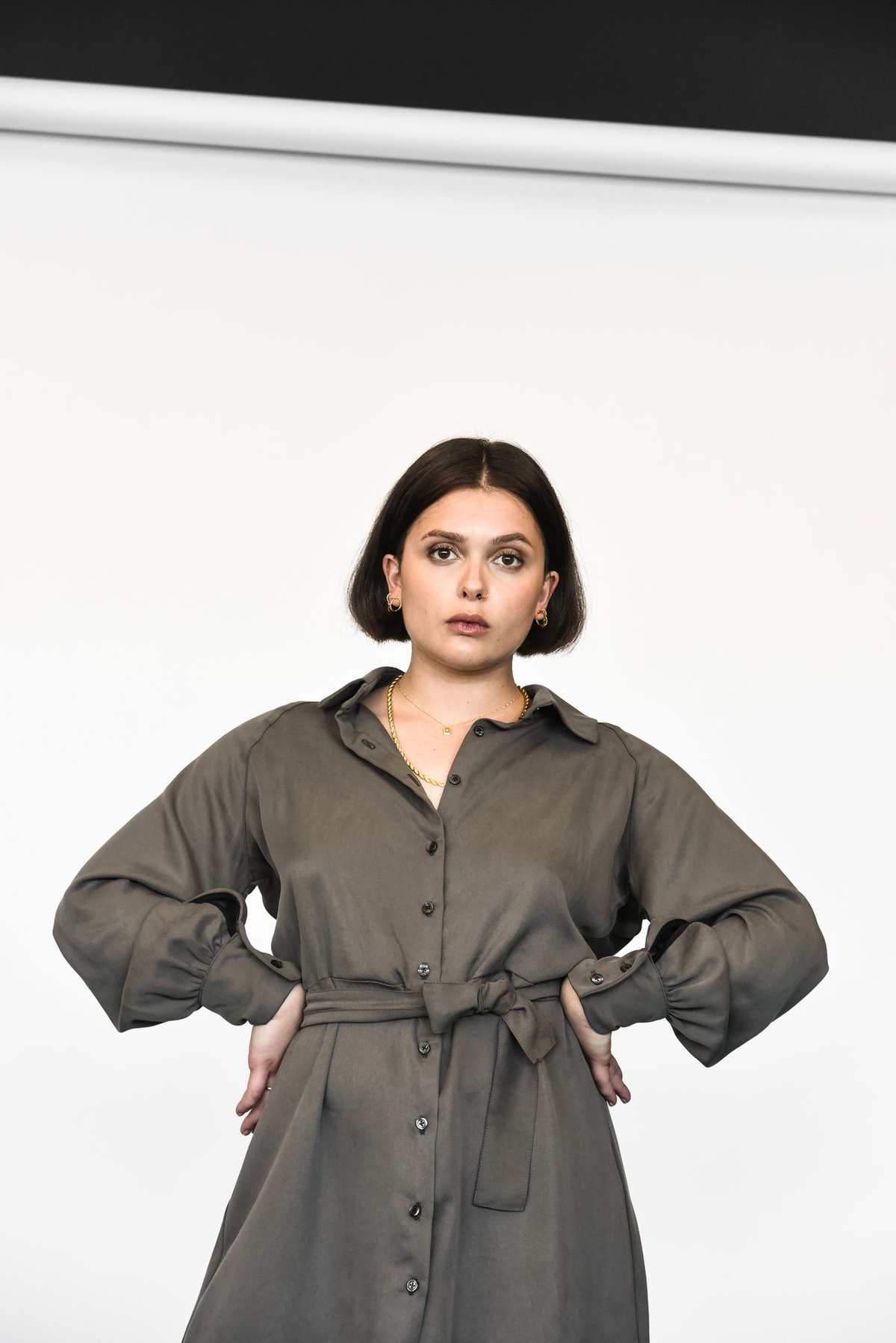 MAS MONTREAL FW21 JUNEAU DRESS - BOREAL FOREST  - Image 3 of 5